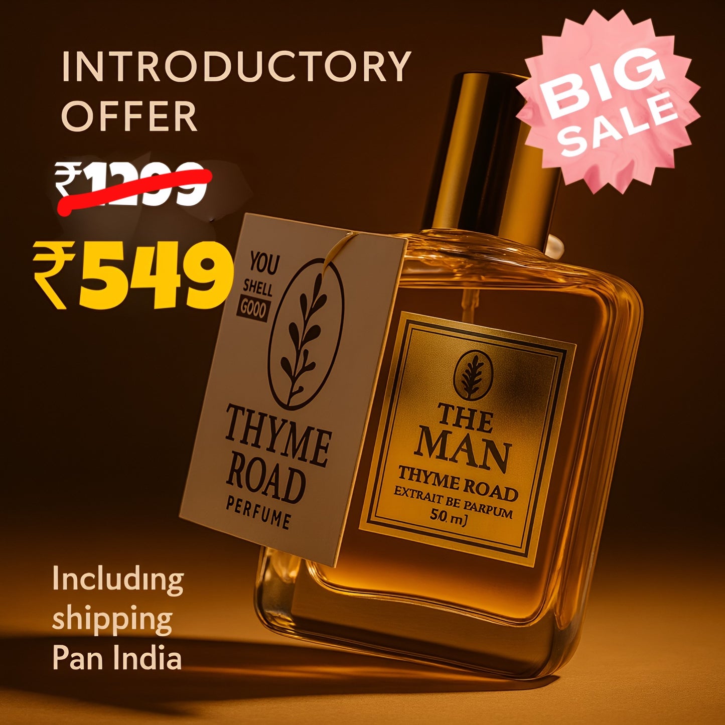 THE MAN by Thyme Road – Extrait de Parfum (50 mL)